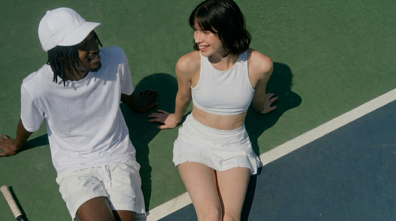 Padel court atmosphere